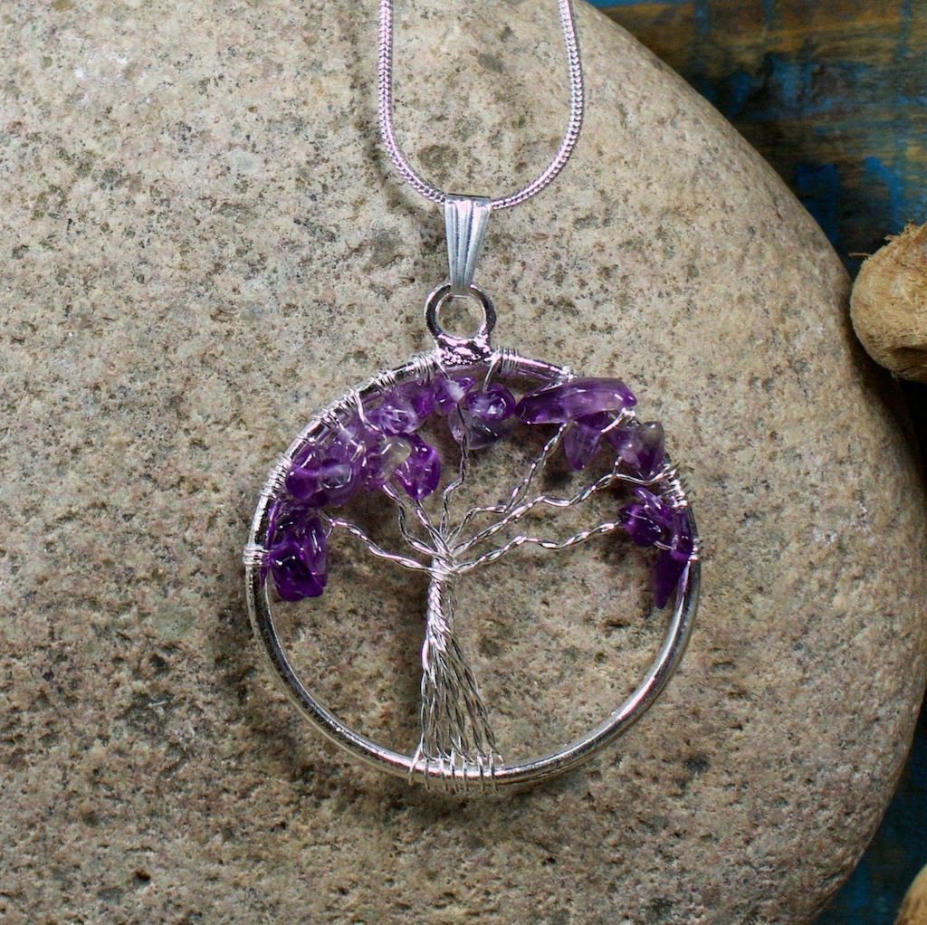 Amethyst Tree Of Life Pendant