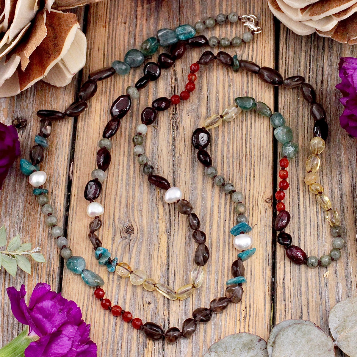 Autumn Splendor - Mixed Stone Necklace