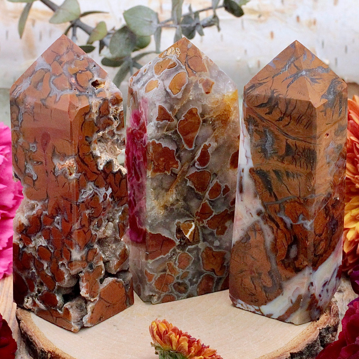 Mosaic Agate Obelisk