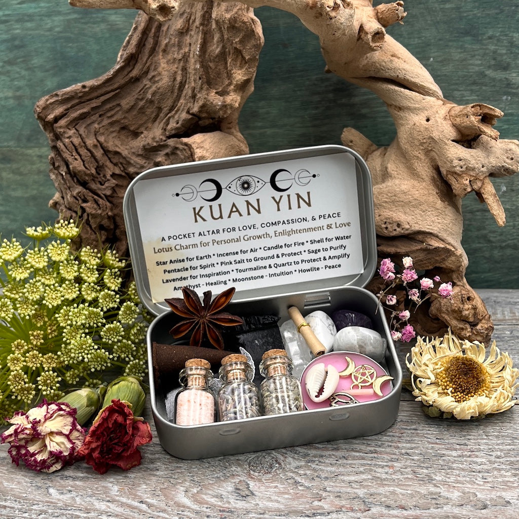 Kuan Yin Pocket Altar Tin