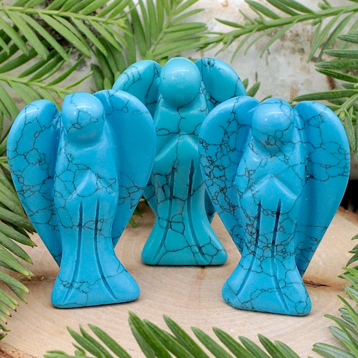Blue Howlite Angel - Mini