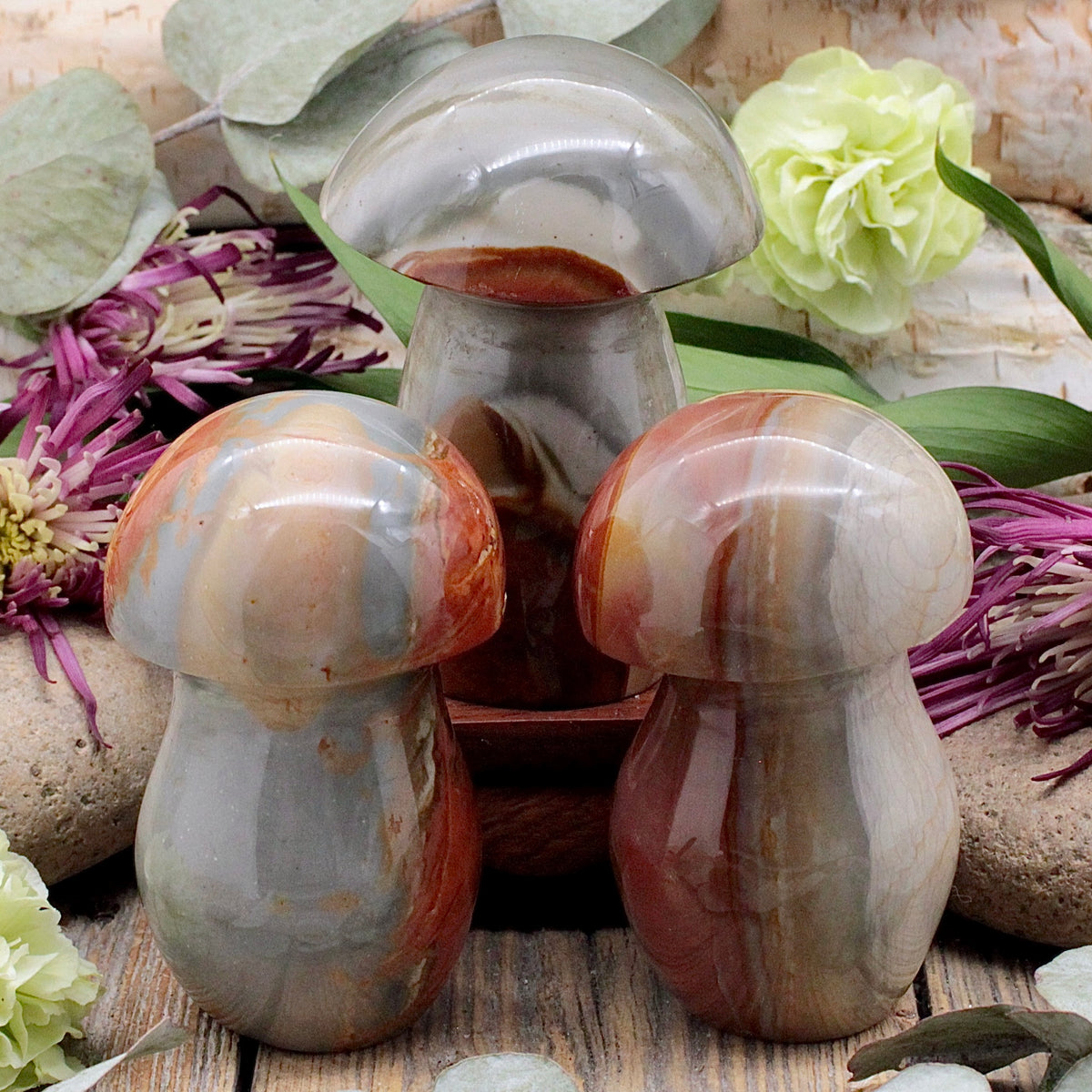 Polychrome Jasper Mushroom