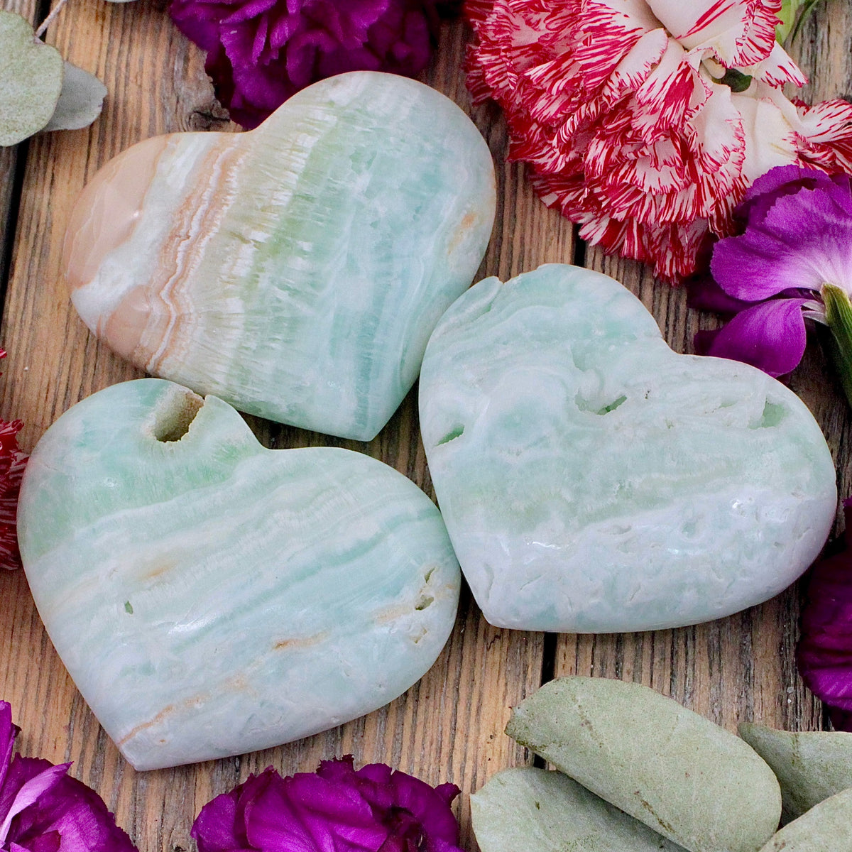Caribbean Calcite Heart