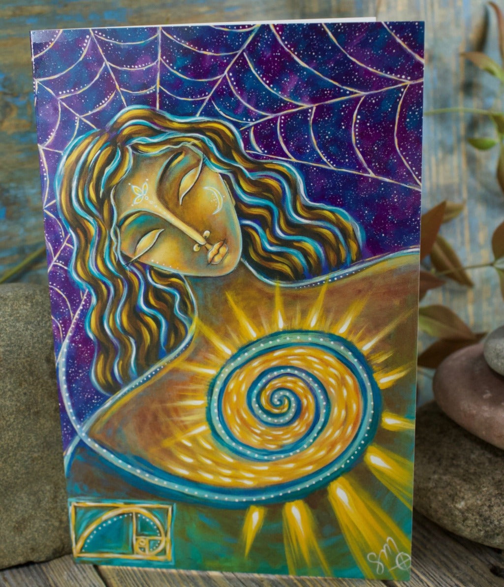 Star Weaver - Blank Greeting Card