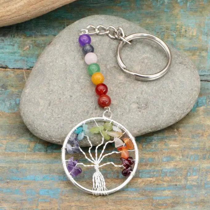 Chakra Tree of Life Keychain