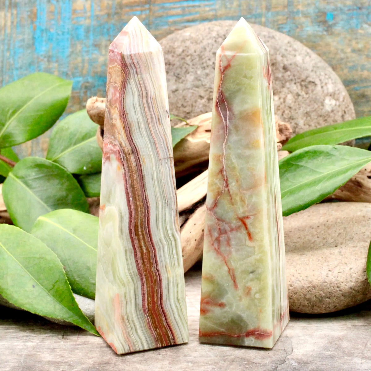 Banded Calcite Obelisk