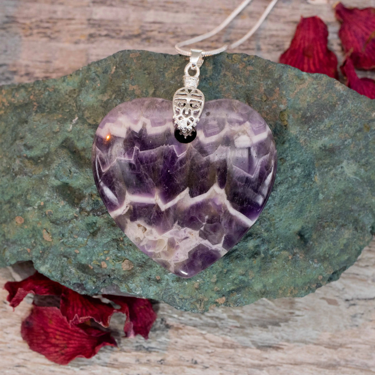 Amethyst Heart Necklace
