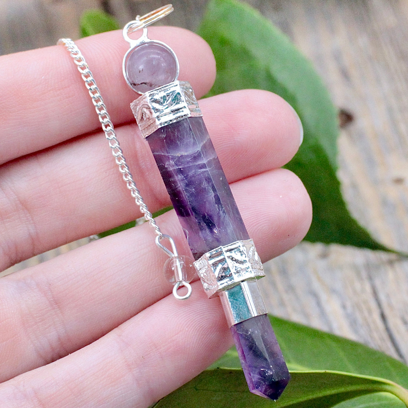 Amethyst Wand Pendulum