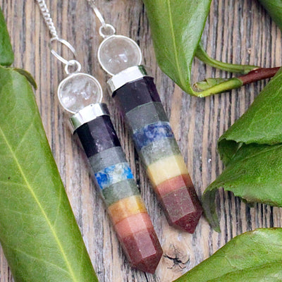 Chakra Point with Quartz Sphere Pendulum