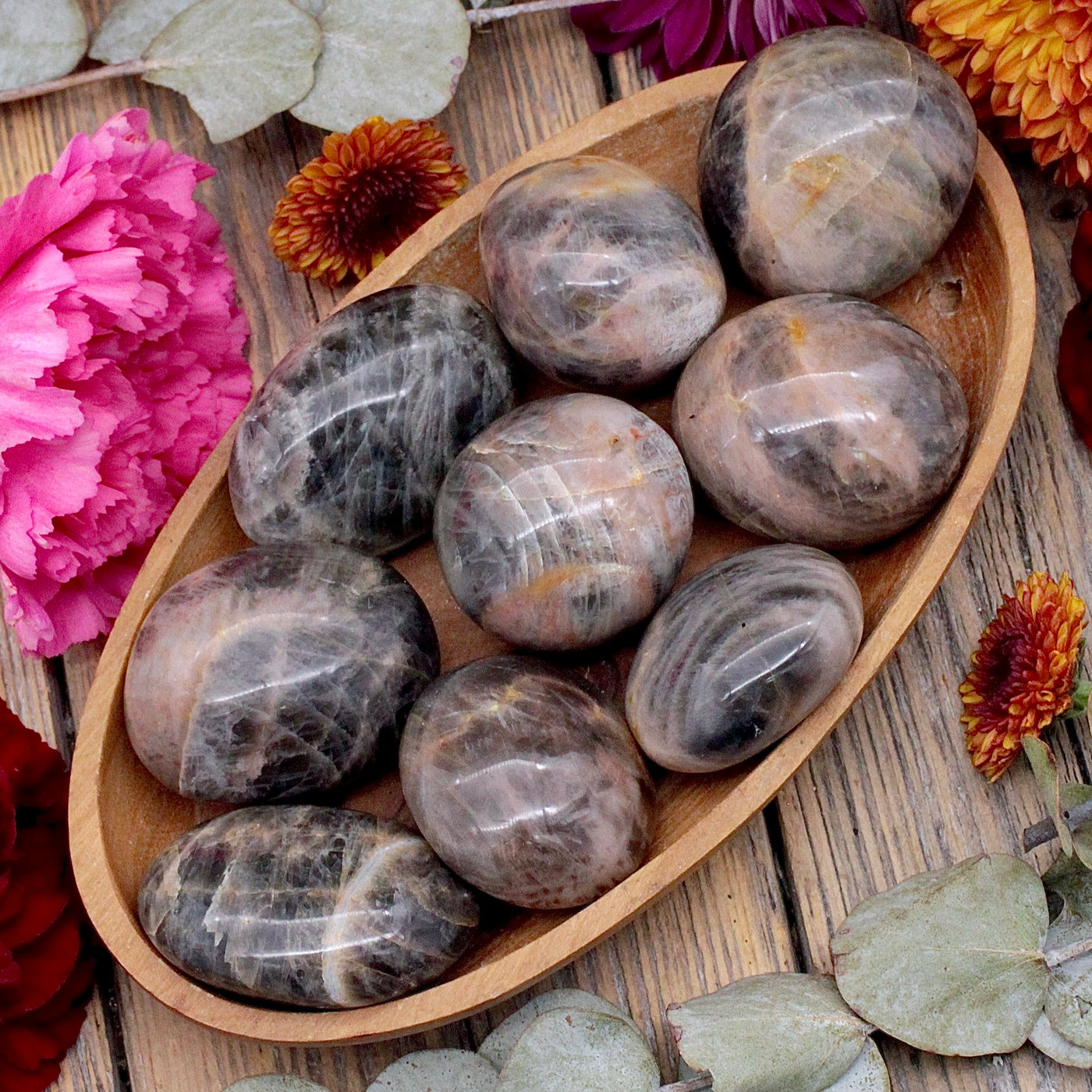Black Moonstone Pebble