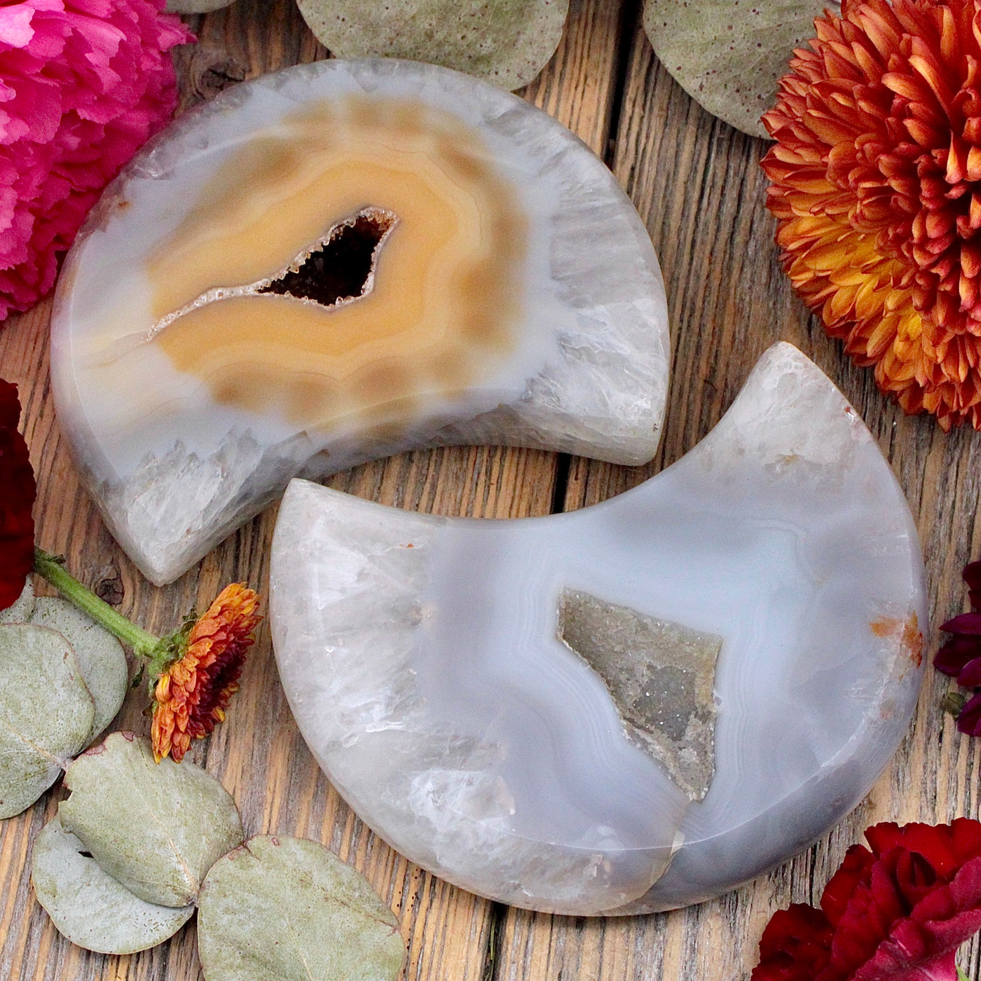 Druzy Agate Moon A