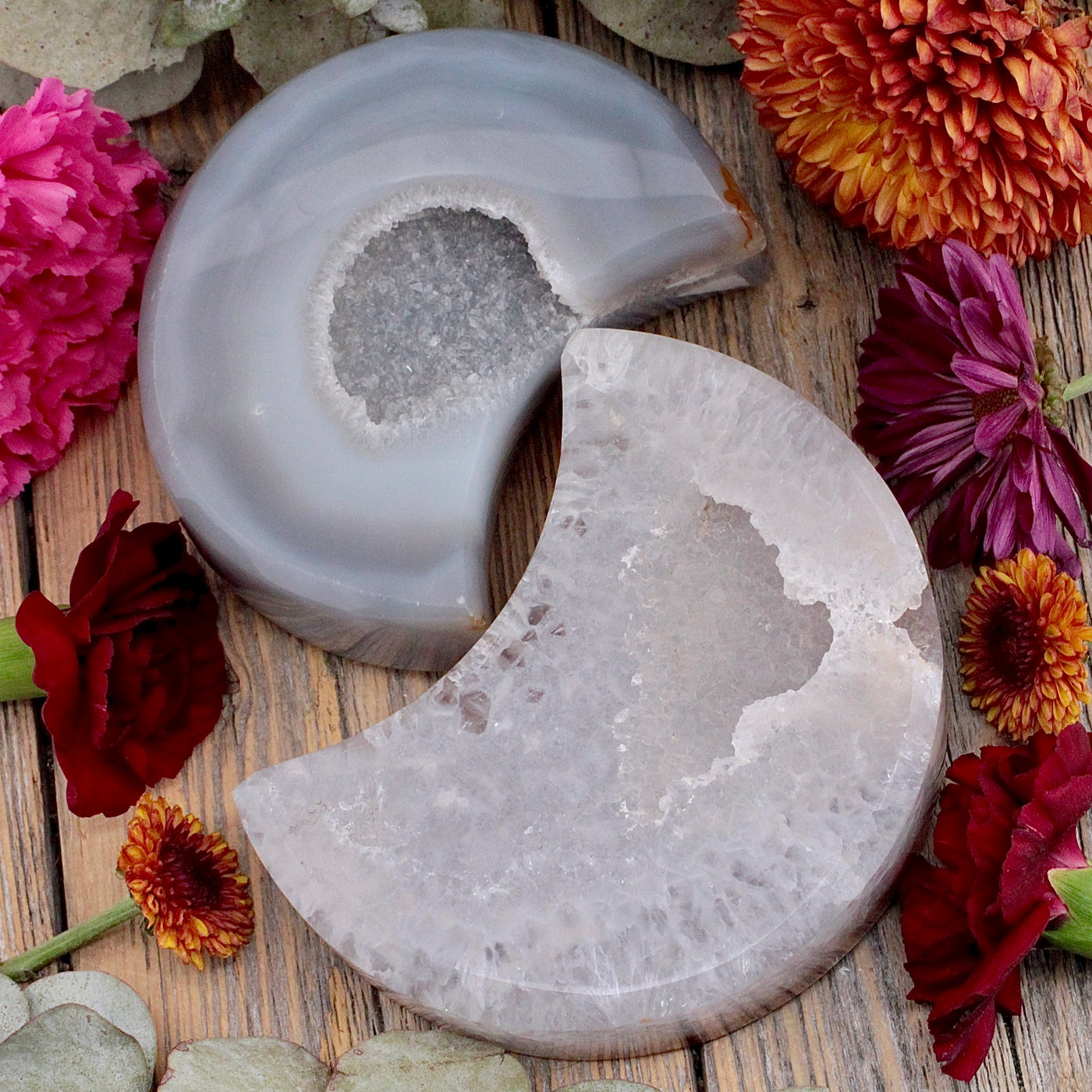 Druzy Agate Moon D