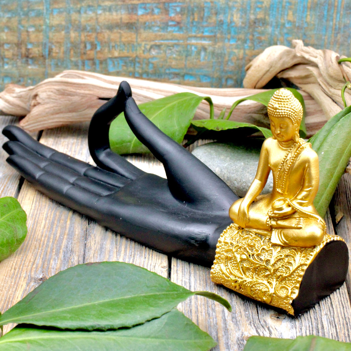 Buddha and Mudra Hand Incense Holder