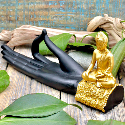 Buddha and Mudra Hand Incense Holder