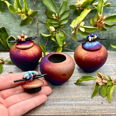 Raku Pottery Dream Jar - Small