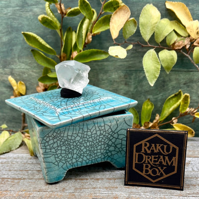 Raku Pottery Dream Box - Turquoise