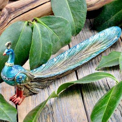 Peacock Incense Holder