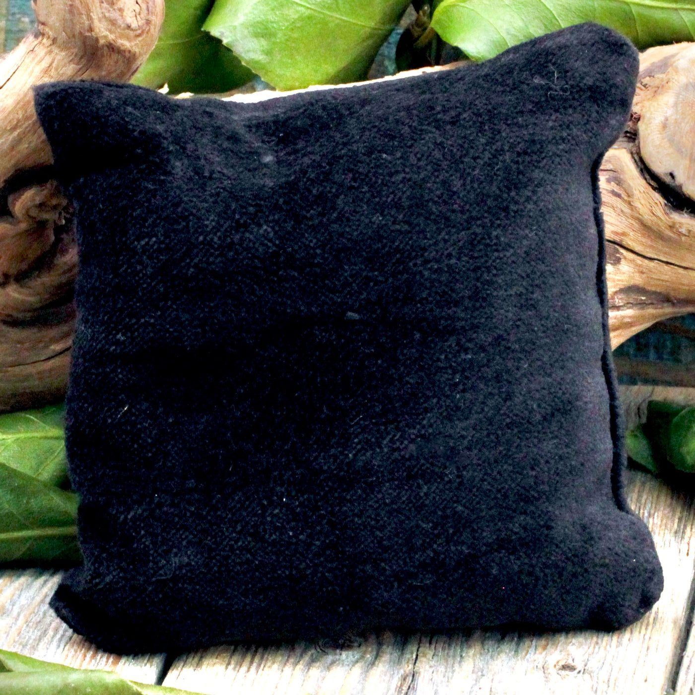 Square Black Velvet Pillow