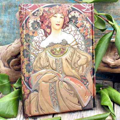 Art Nouveau Goddess Lined Journal