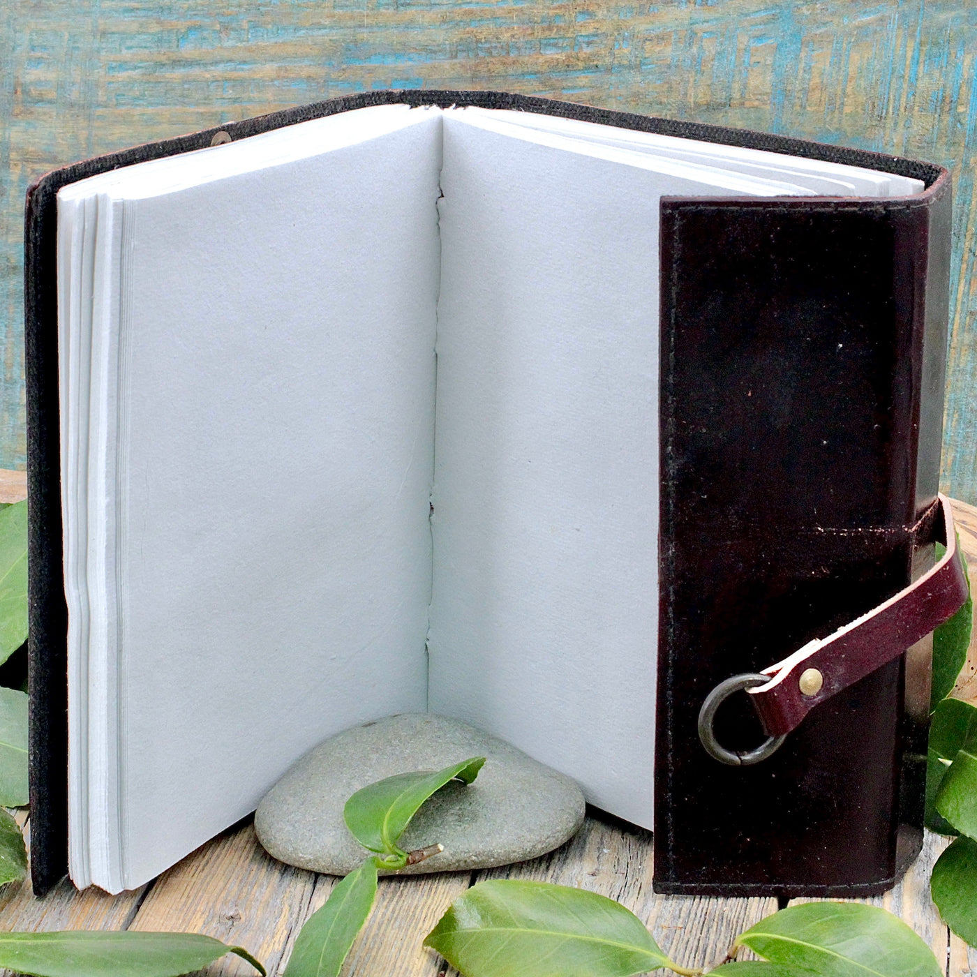 Leather Journal - Wooden Peg