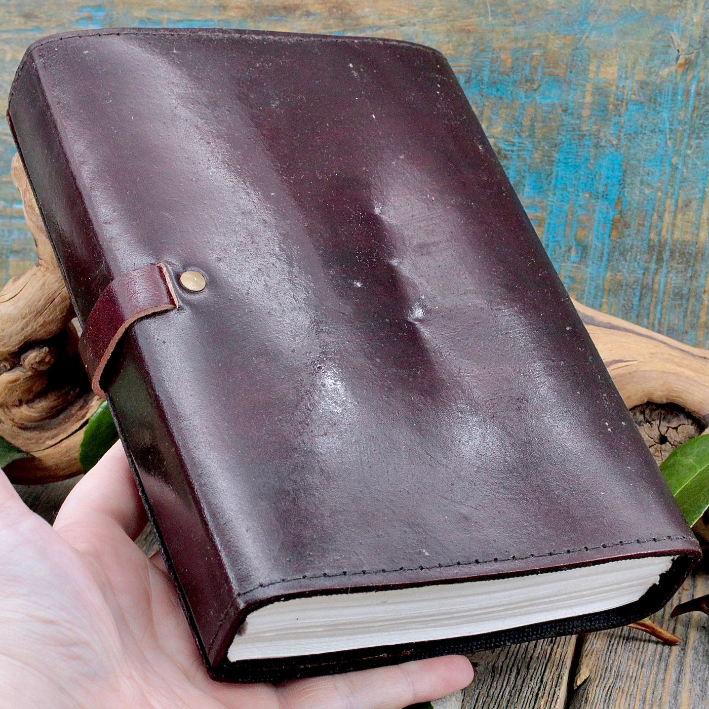 Leather Journal - Wooden Peg