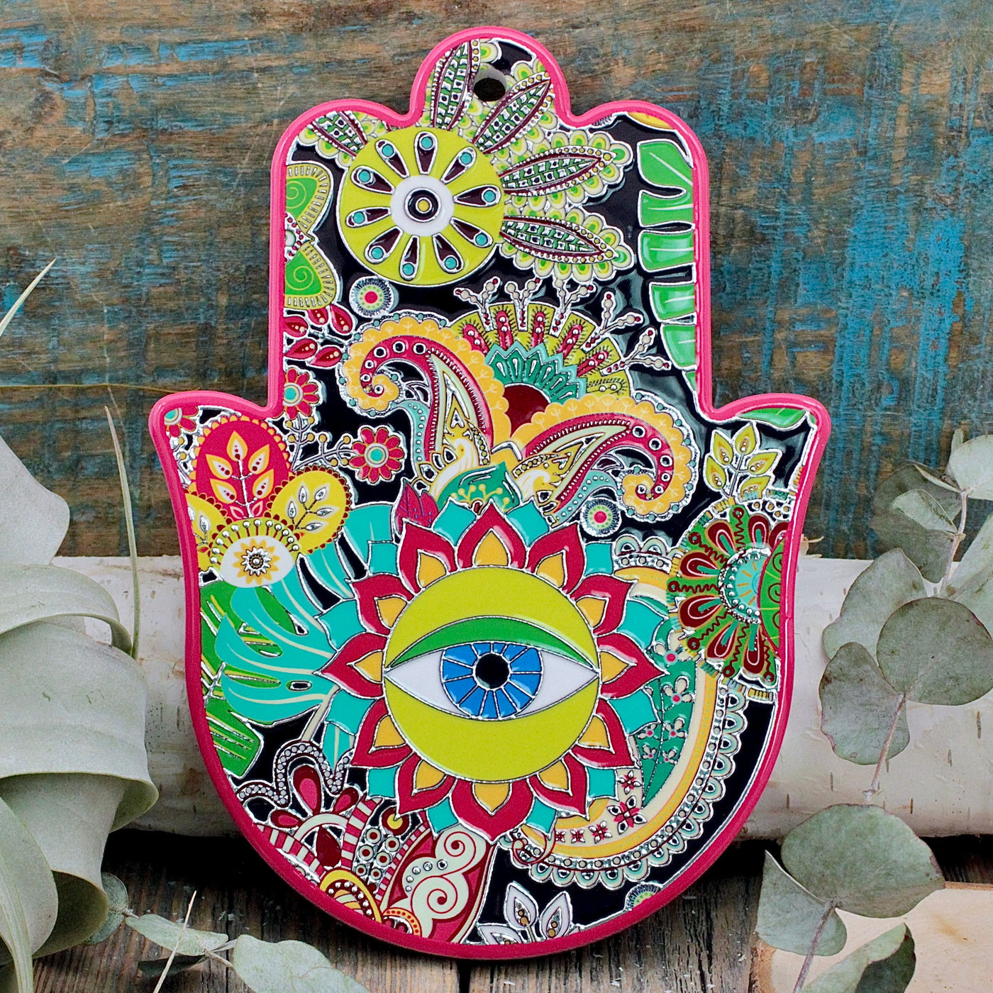 Hamsa Wall Plaque Pink