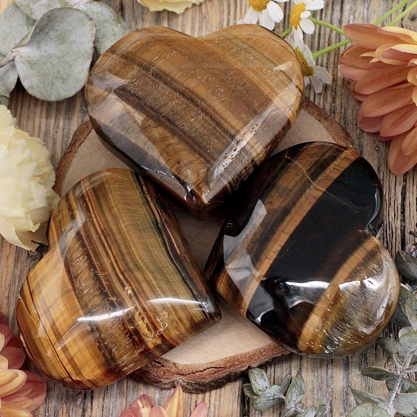 Tiger's Eye Heart