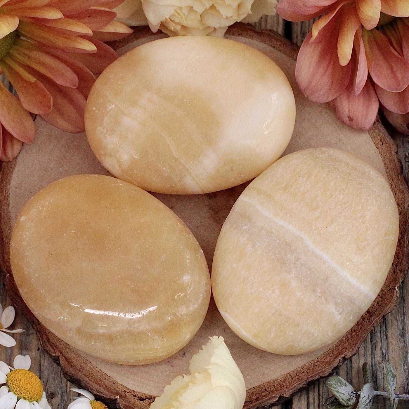 Yellow Calcite Pocket Stone