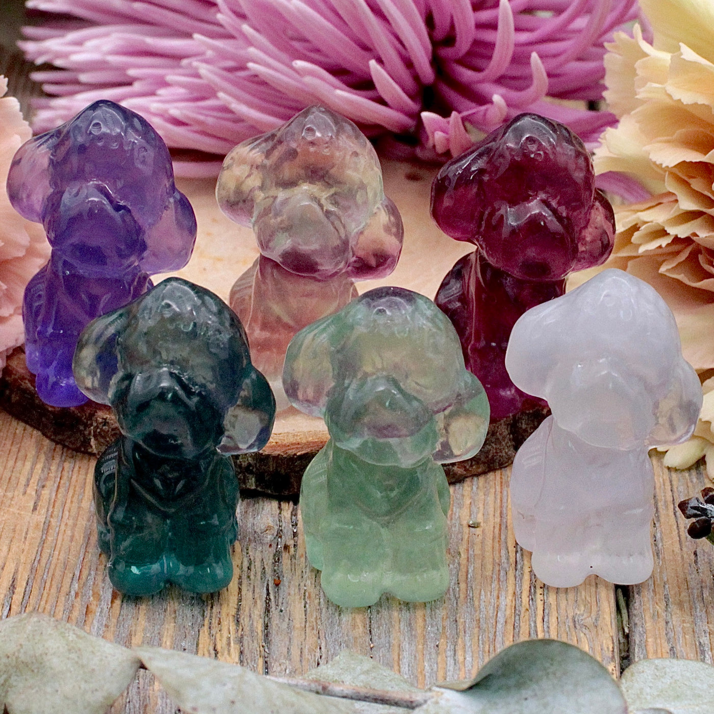 Fluorite Sitting Dog