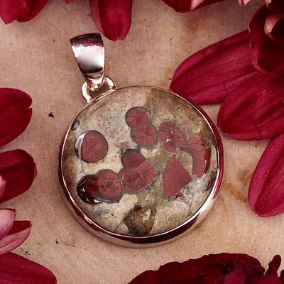 Peanut Obsidian Pendant - Sterling Silver