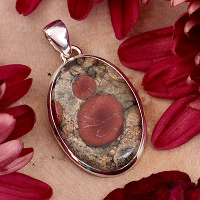 Peanut Obsidian Pendant - Sterling Silver