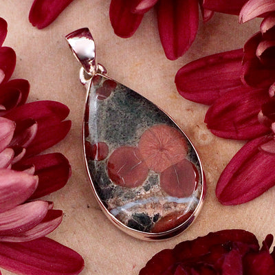 Peanut Obsidian Pendant - Sterling Silver