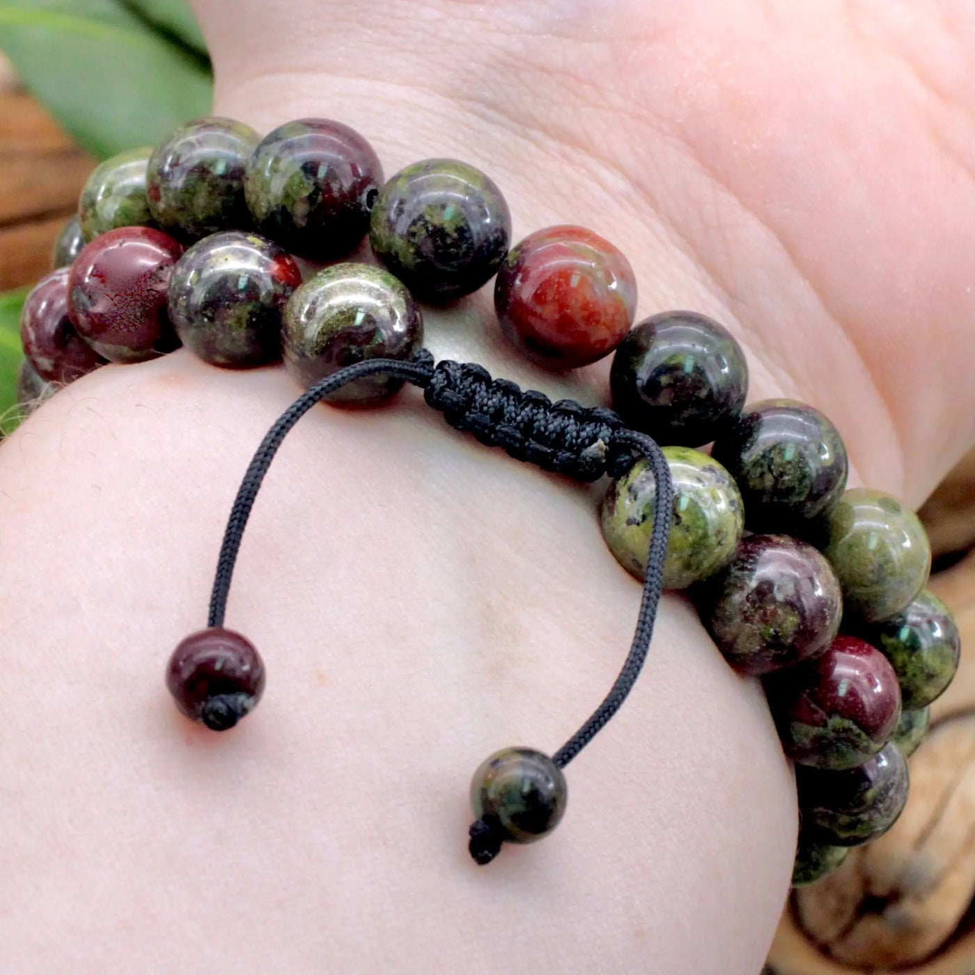 Dragon's Blood Jasper Adjustable Bracelet - 10mm