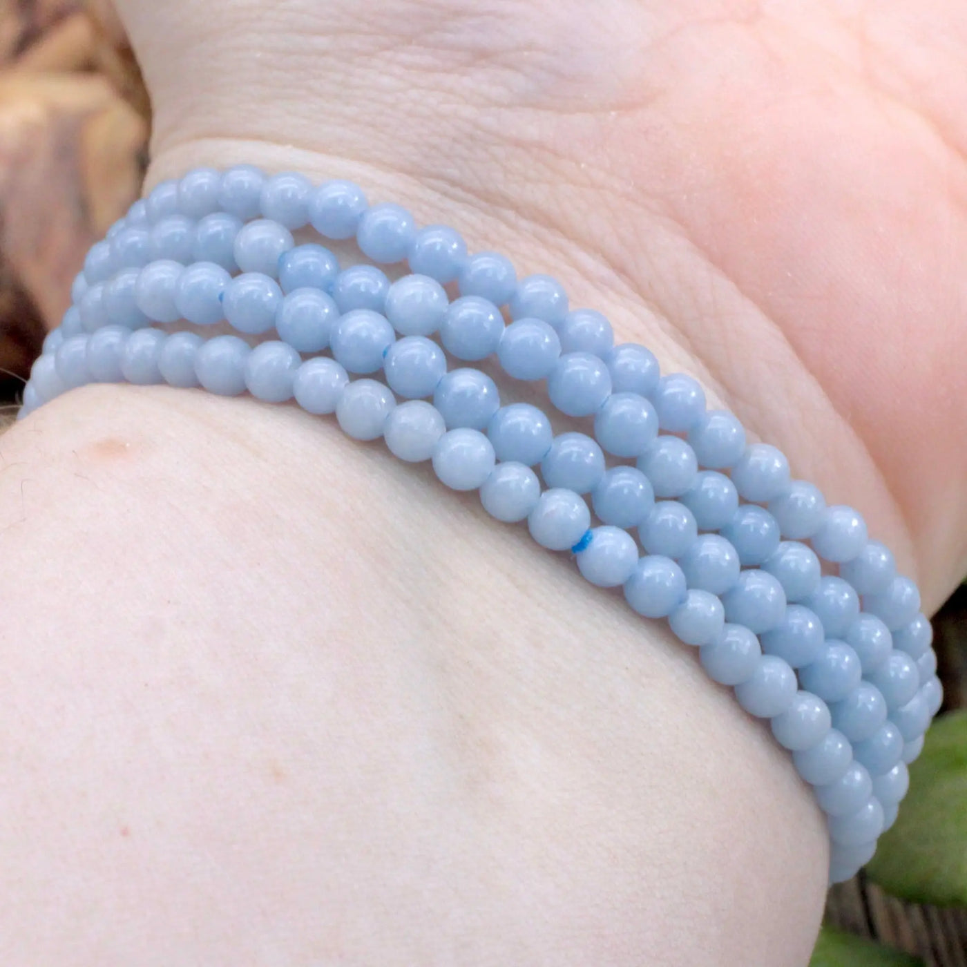 Angelite Bracelet - 4mm