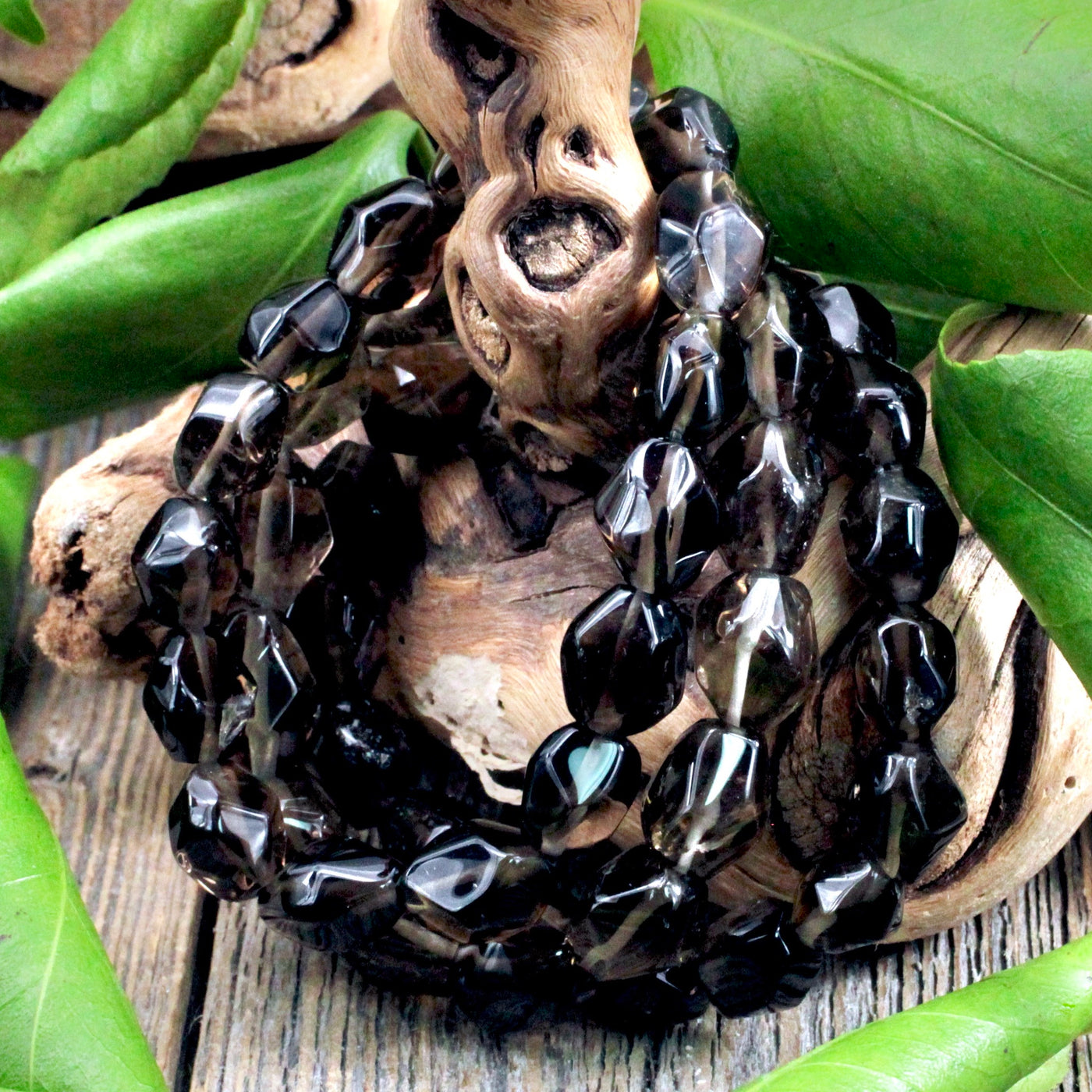 Smoky Quartz Tumbled Bracelet