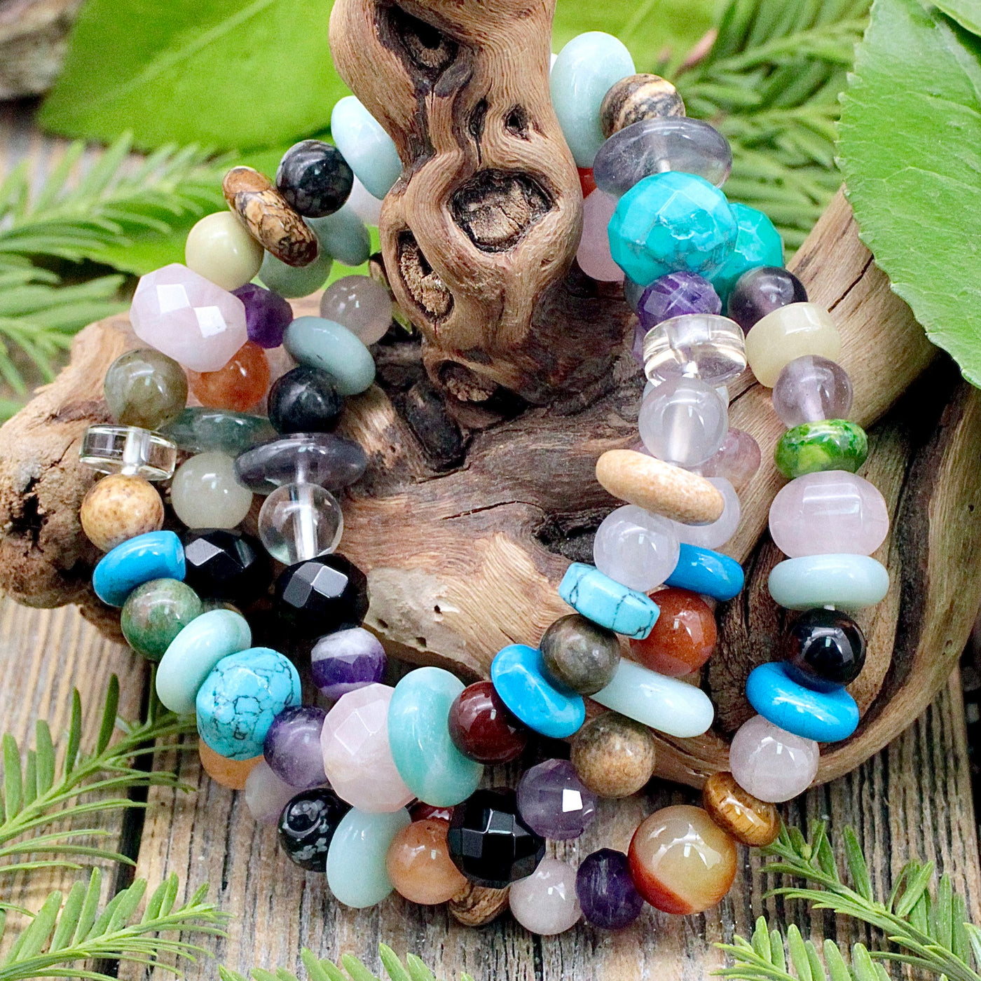 Sacred Stone Mixed Bead Bracelet Medium