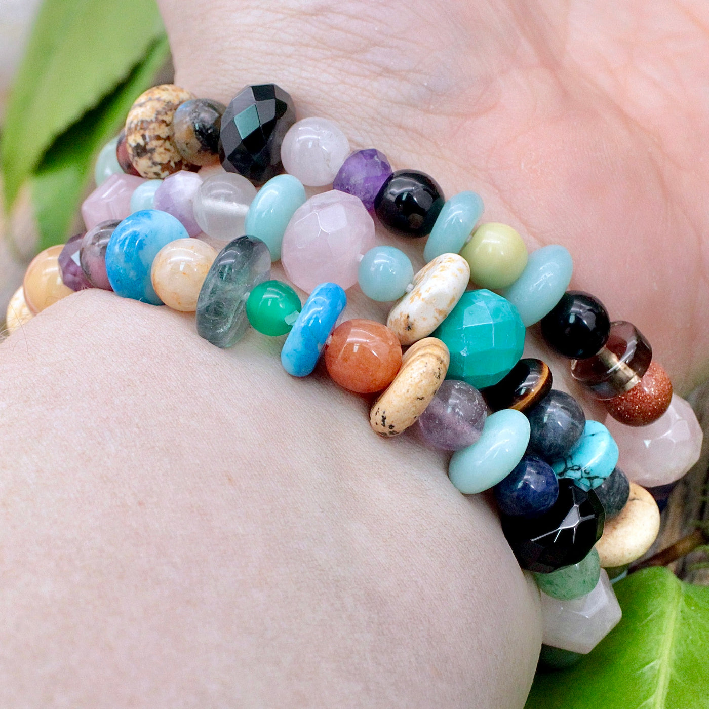 Sacred Stone Mixed Bead Bracelet Medium