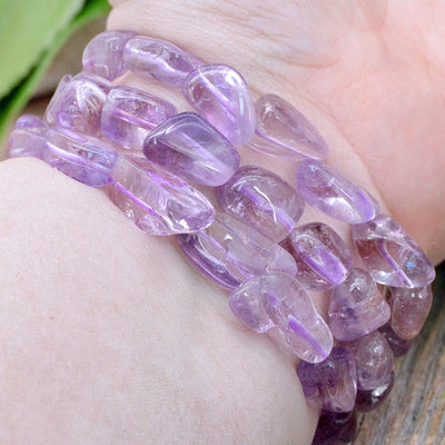 Lilac Amethyst Tumble Bracelet