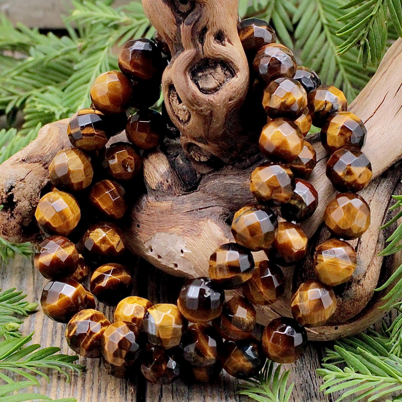 Tiger's Eye Faceted Bracelet - 10mm