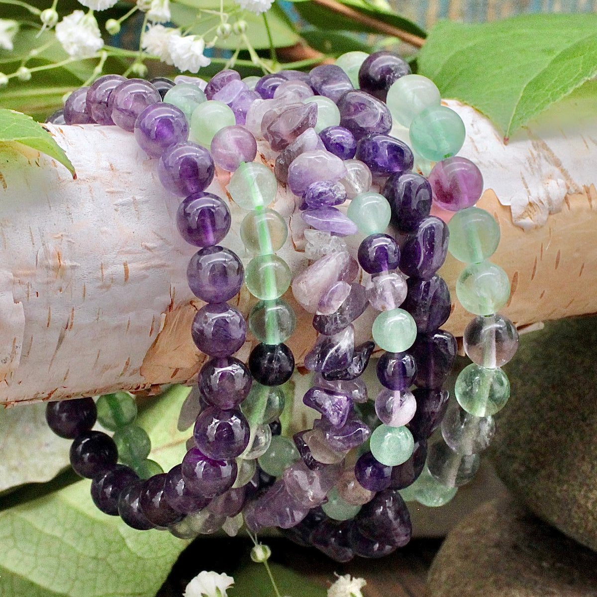 Lavender Fields Bracelet Set - Harmony Stacks Collection