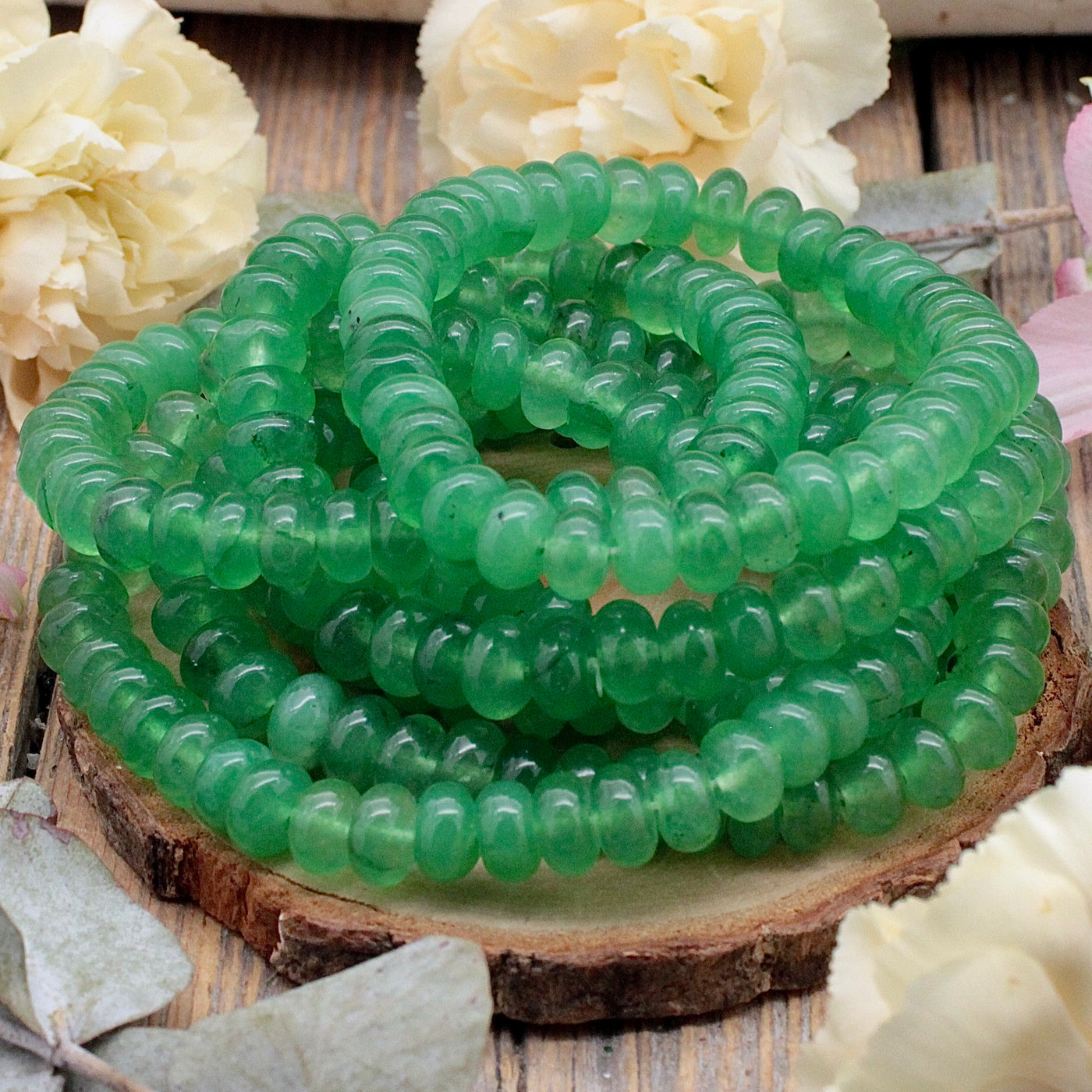 JB1907-Green-Aventurine-Rondelle-Bracelets