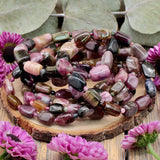 Mixed Tourmaline Tumble and Ball Bead Bracelet