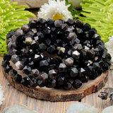 Golden Sheen Obsidian Faceted Bracelet - 8mm