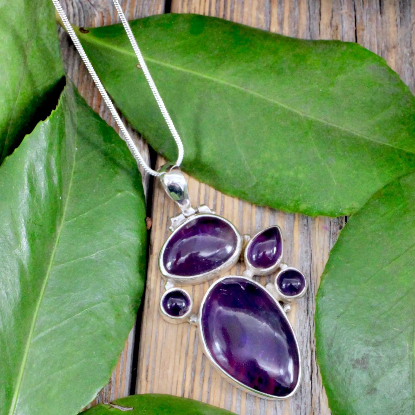 Amethyst Pendant - Sterling Silver