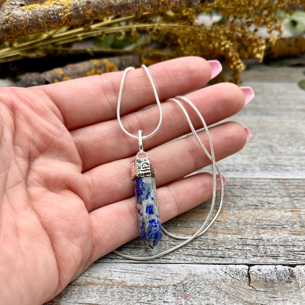 Sodalite Point Pendant