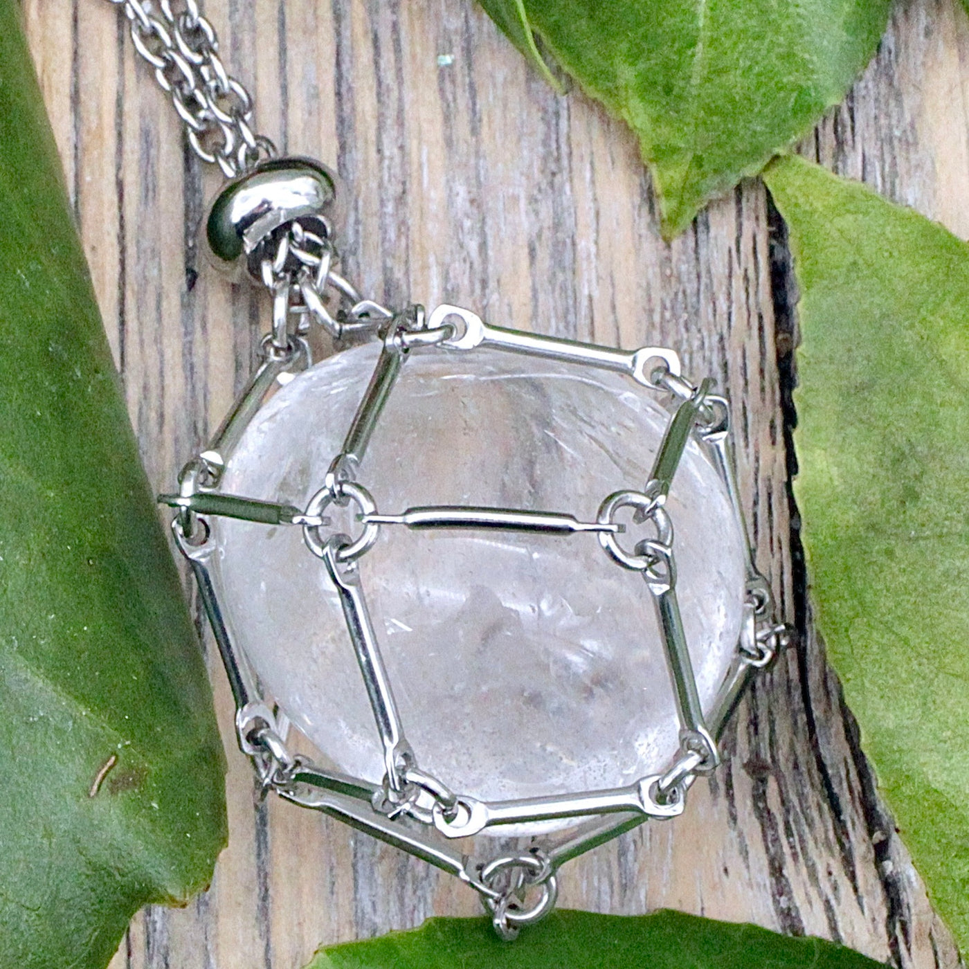 Quartz Crystal Holder Necklace