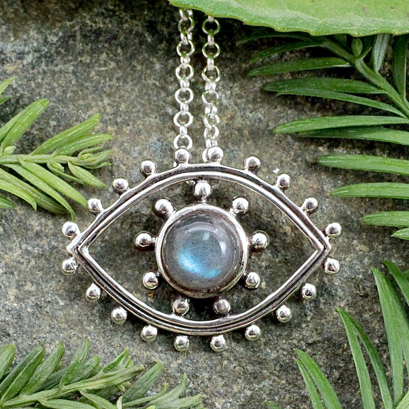 Labradorite Eye Pendant