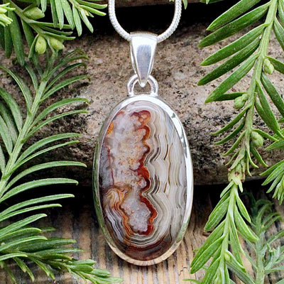 Laguna Lace Agate Pendant