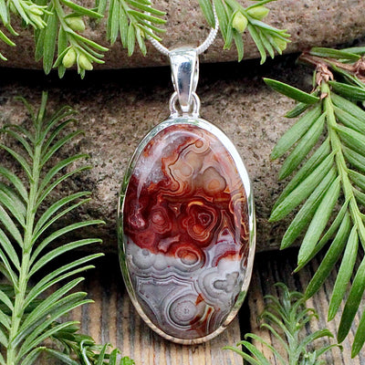 Laguna Lace Agate Pendant