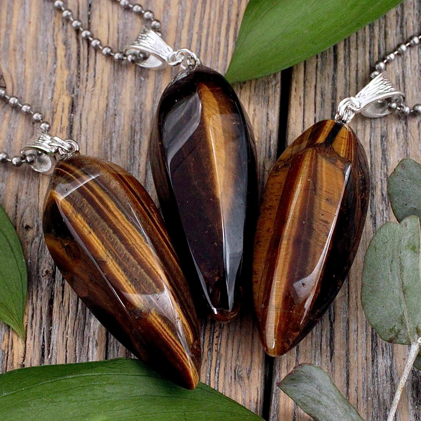 Tiger's Eye Pendulum Drop Pendant